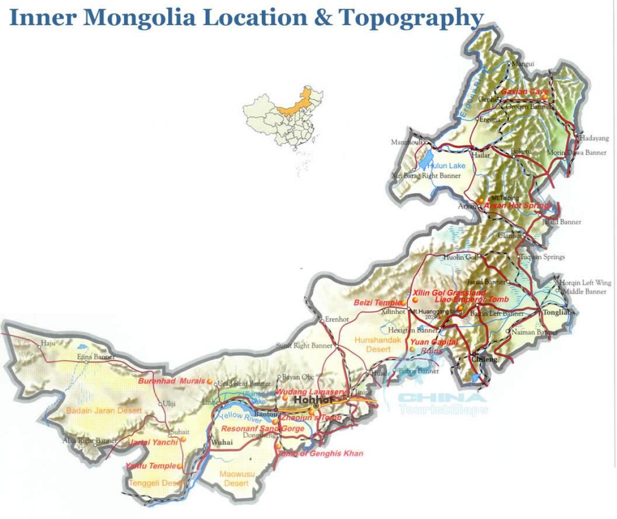 külső-Mongólia térkép