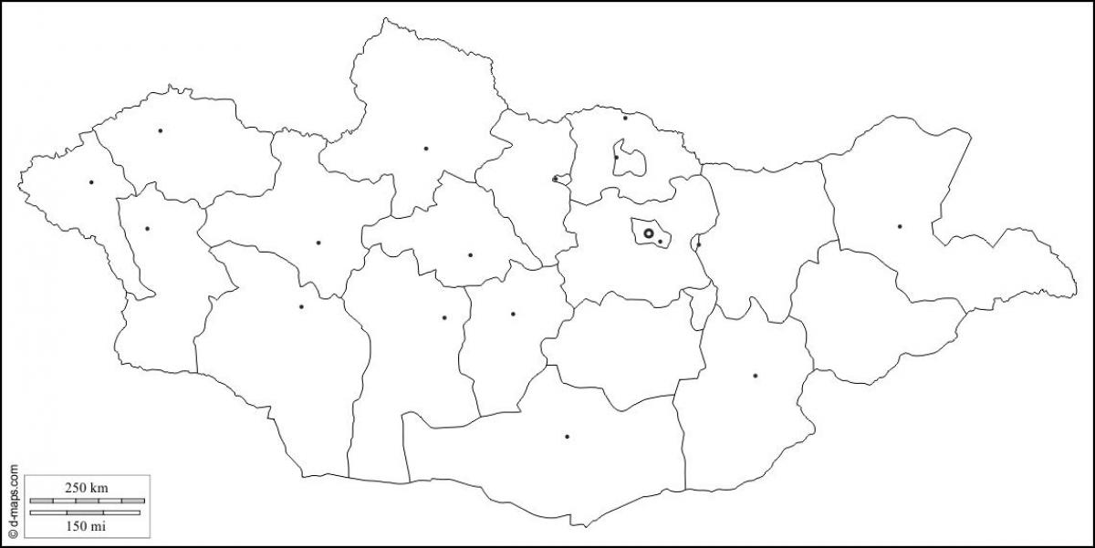 üres térkép Mongólia