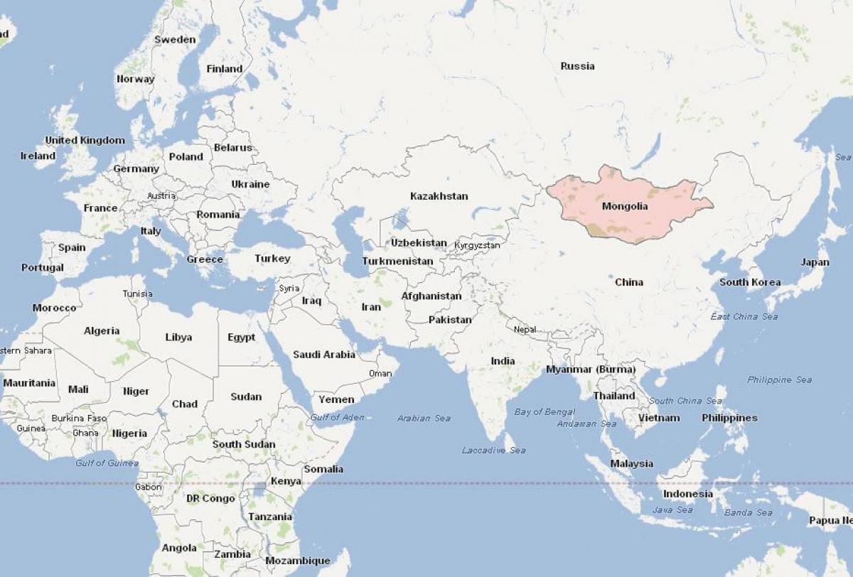 térkép Mongólia térkép ázsia