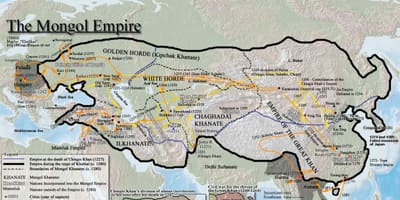 Mongol történelem térkép