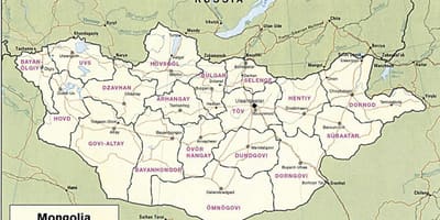 Térkép mongol sztyeppén