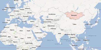 Térkép Mongólia térkép ázsia